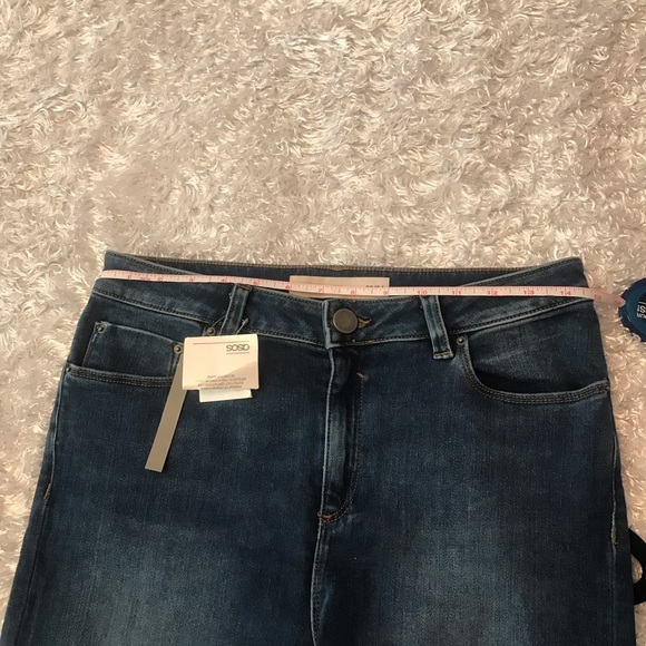 ASOS Ridley High Waist Skinny Jeans with Rips - Picture 9 of 9